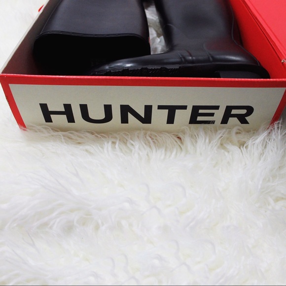 New Hunter Boots Women’s Black Tall Matte Original - Picture 7 of 8